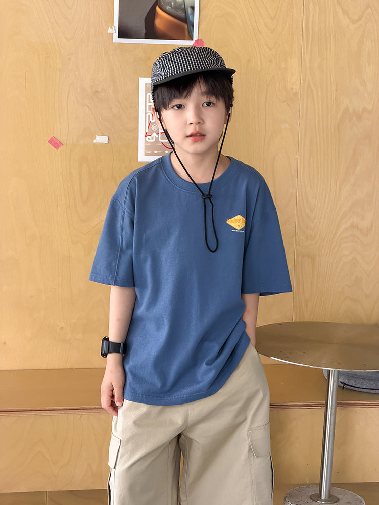 【100-170cm】可愛字母卡通全棉冰感T