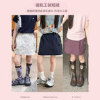 【100-170cm】山系輕薄速乾戶外露營工裝短裙