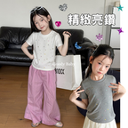 【100-170cm】韓版精緻亮鑽T