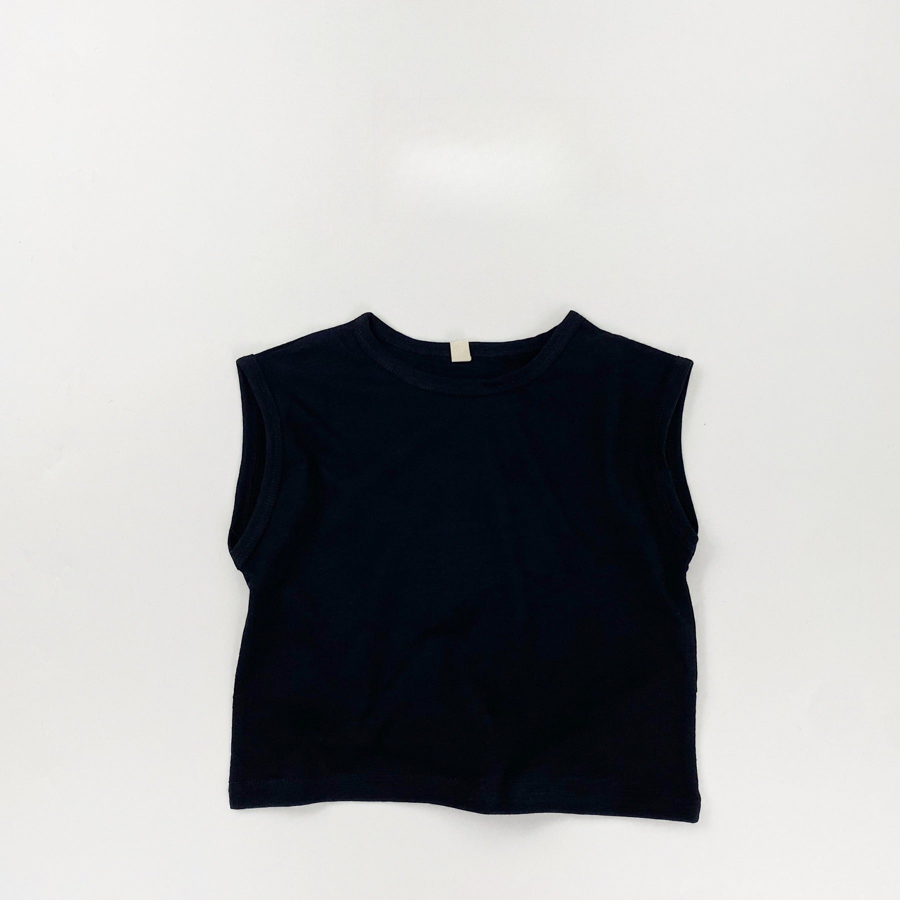 【80-130cm】8色竹節棉透氣寬鬆坎肩上衣