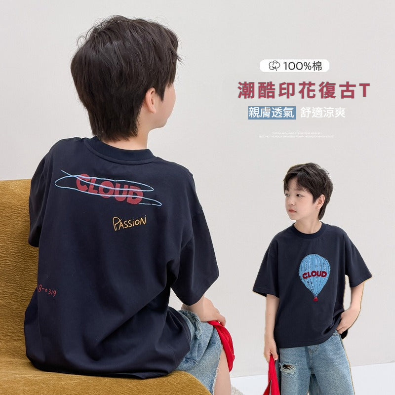 【100-170cm】潮酷印花復古T