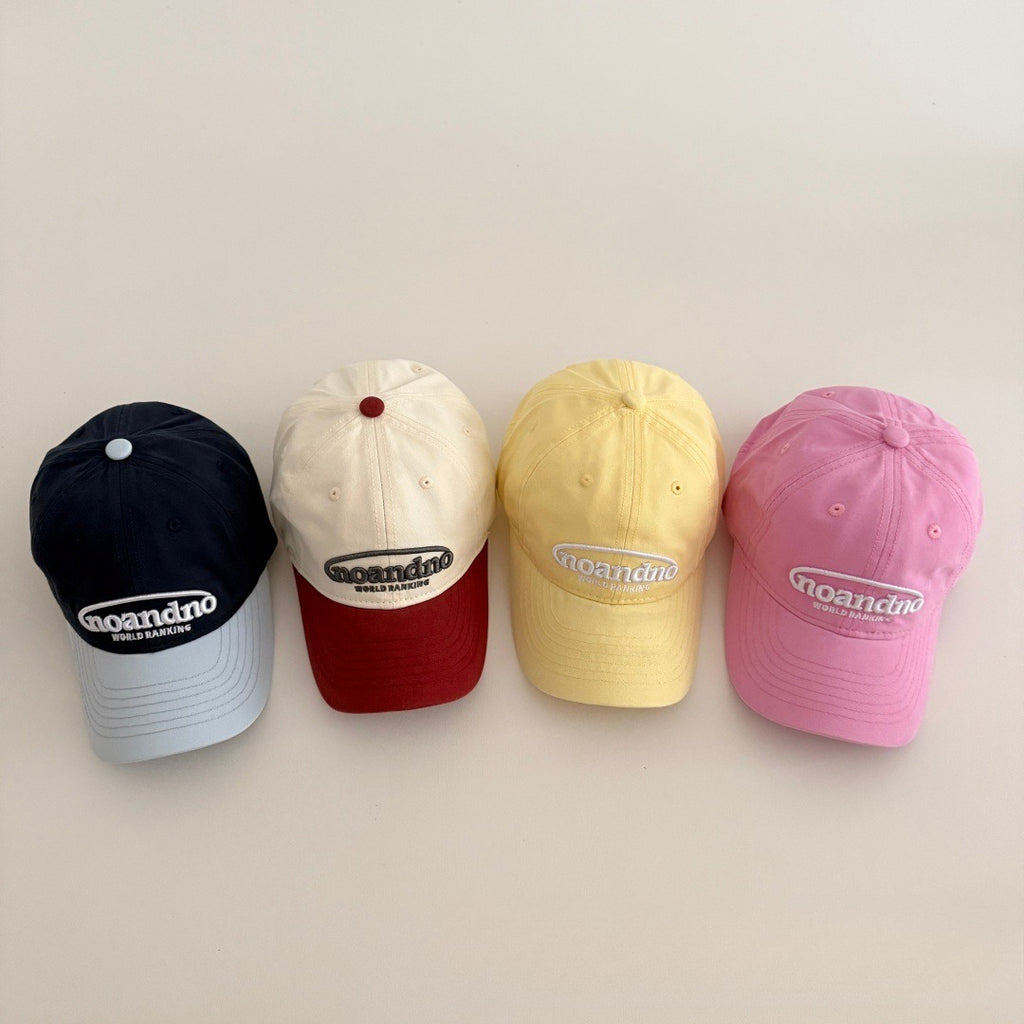 韓系撞色刺繡棒球帽