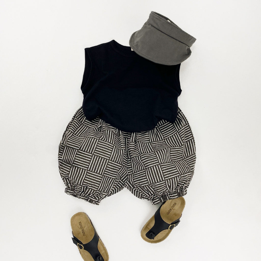 【80-130cm】8色竹節棉透氣寬鬆坎肩上衣