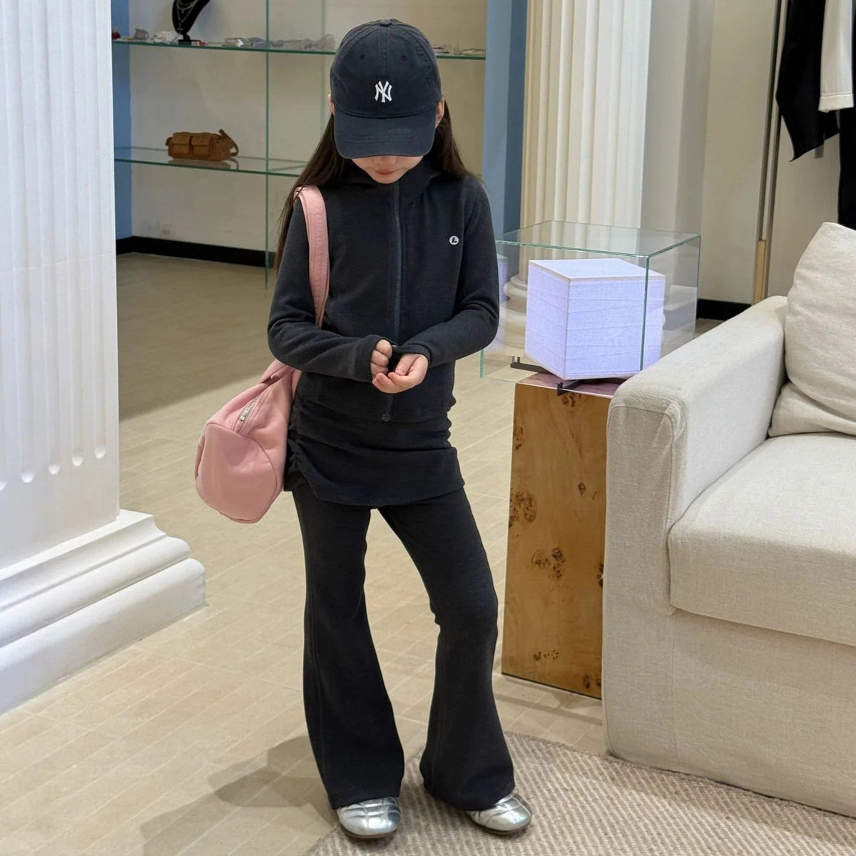 【100-170cm】꒰3色套裝꒱ 連帽 x 喇叭褲運動套裝 (可分開購買)