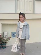 【現貨 140cm】純色連帽防曬輕薄拉鍊外套